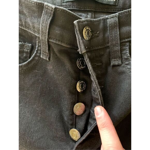 Veronica Beard Jeans 10" baby boot raven black women's size 25 J07400003 - Picture 4 of 8